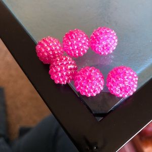 Pink bayberry beads
